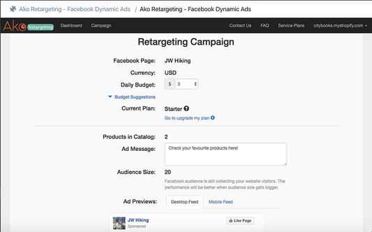 How do I set my retargeting campaign?