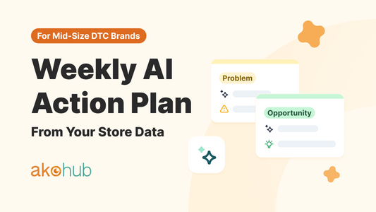 Weekly AI action plan from your Shopify store data